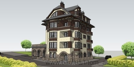 м.Львів, вул.Дзиндри. Житловий будинок — Т.О.М. Архитекторы м.Львів, вул.Дзиндри. Житловий будинок — Т.О.М. Архитекторы